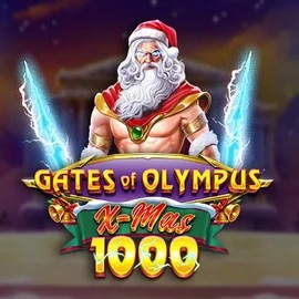 Gates of Olympus Xmas 1000 online game logo by Pragmatic Play on neon-54.org