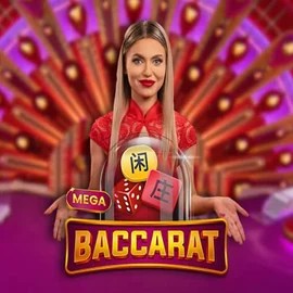 Official Live Casino logo: Mega Baccarat by Pragmatic Play at Neon54 Casino