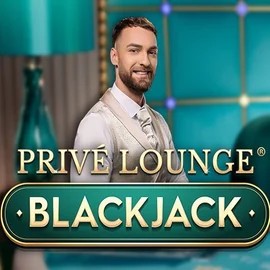 Privé Lounge Blackjack online game logo by Pragmatic Play on neon-54.org
