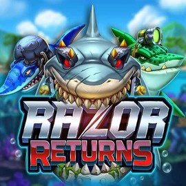Razor Returns logo by Push Gaming at Neon54 Casino