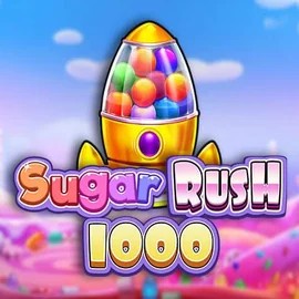 Sugar Rush 1000 slot logo by Pragmatic Play at Neon54 Casino