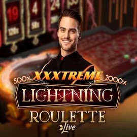 Official Live Casino logo: XXXtreme Lightning Roulette by Evolution at Neon54 Casino